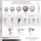 Service Caster 5 Inch Gray Polyurethane Wheel Swivel Bolt Hole Caster with Brake SCC SCC-BH20S514-PPUB-TLB - alternate 2